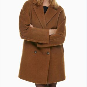Babaton The Slouch Coat Mid in Deep Camel